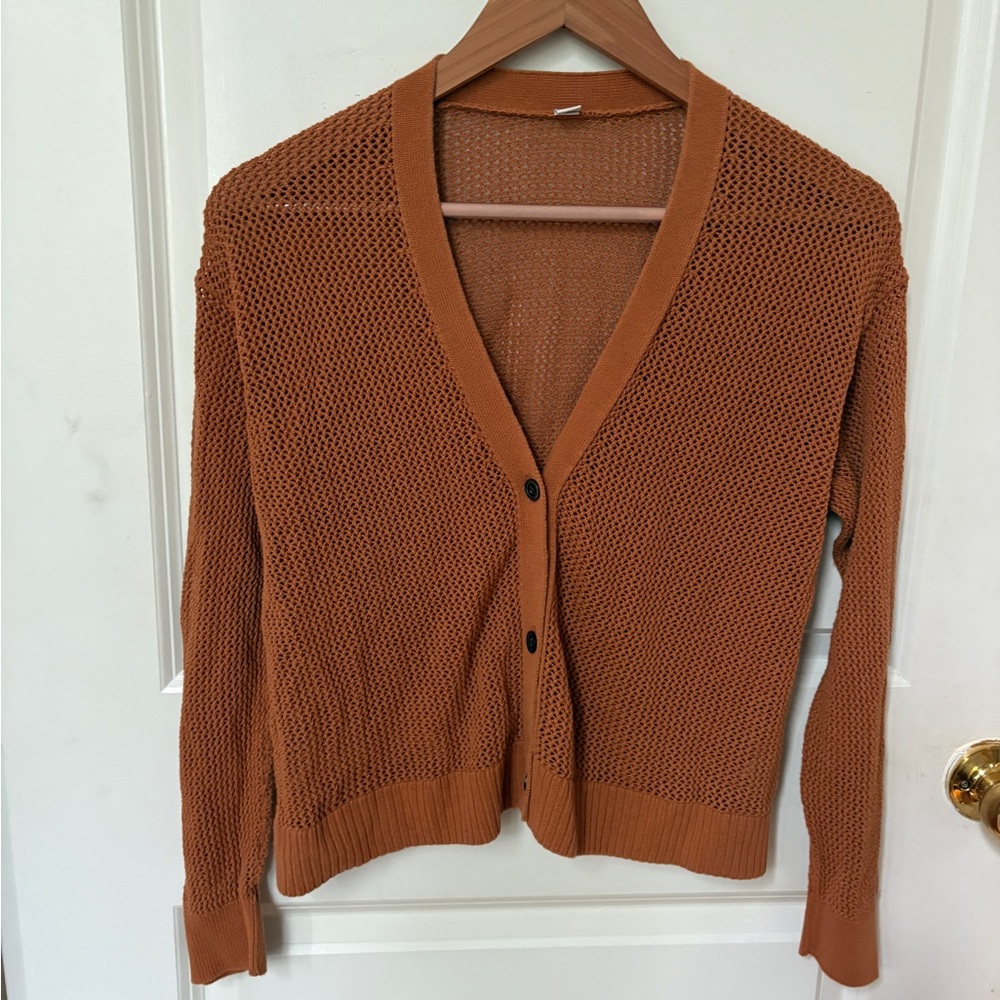 Uniqlo Tan Knit Cardigan